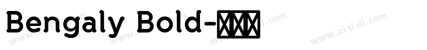 Bengaly Bold字体转换